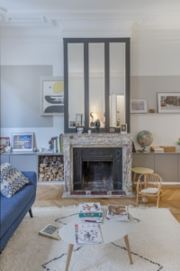 Salon après les travaux de rénovation - appartement de 180m2