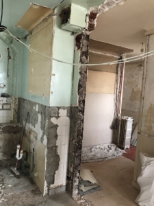 La cuisine pendant les travaux Appartement 125 m² Asnières sur Seine