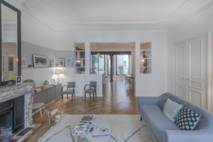 Salon après les travaux de rénovation - appartement de 180m2 2