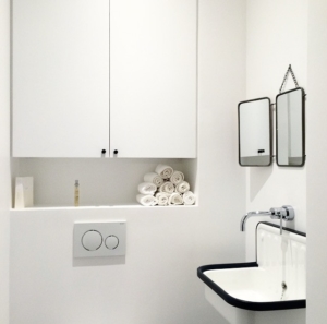 Salle de bain après travaux Rénovation d'un appartement Appartement 100 m² Paris 16 2