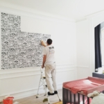 Pose de papier peint Rénovation d'un appartement Appartement 100 m² Paris 16 2
