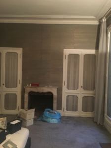 Le salon avant les travaux de rénovation - appartement de 180m2