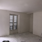 Le salon avant travaux - appartement de 120m2 Paris 10è