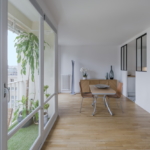 Le salon ; Rénovation d'un appartement de 70m2 dans le 15è