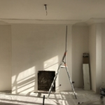 Le salon pendant les travaux de rénovation Appartement 125 m² Asnières sur Seine