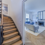 Escalier après travaux, appartement de 180m2