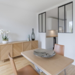 Salle à manger et cuisine Rénovation d'un appartement de 70m2 dans le 15è