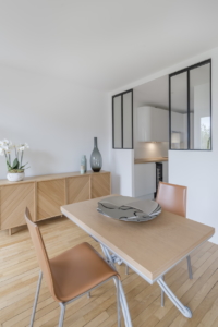 Salle à manger et cuisine Rénovation d'un appartement de 70m2 dans le 15è