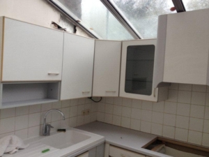 La cuisine avant travaux de rénovation