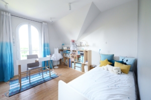 Chambre remise à neuf après travaux