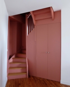 Aménagement de l'escalier