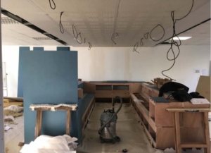estrade en construction