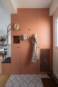 Meuble sur mesure dans l'entrée