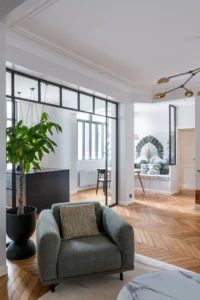 Distribution des pièces depuis le salon