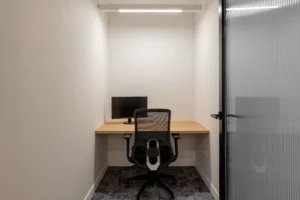 Bureau individuel pour visioconférence